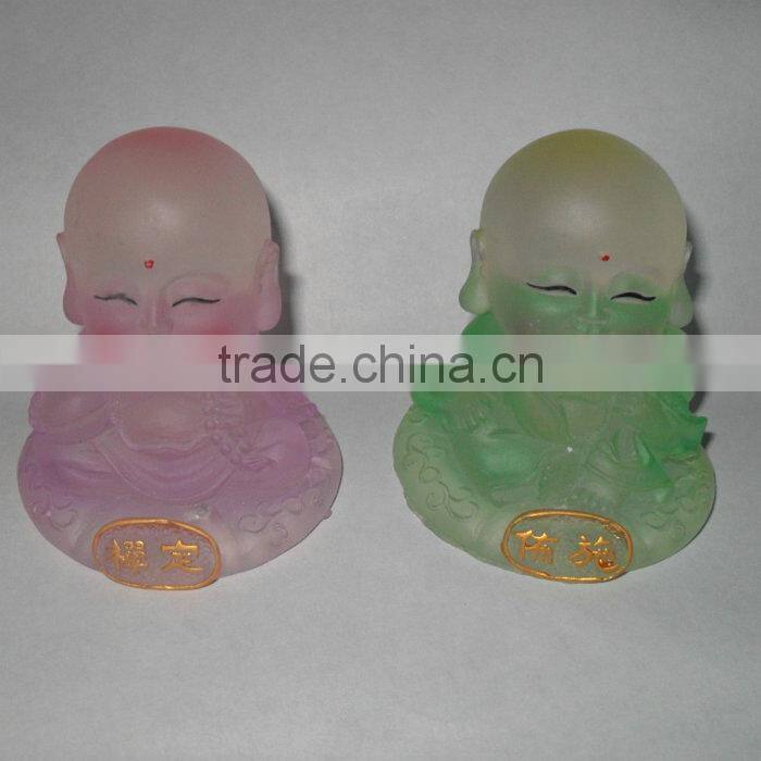 Clear resin figurine decoration