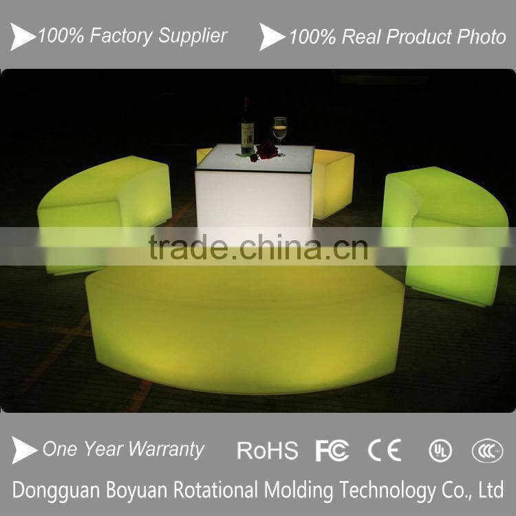 rechargeable color changing LED stool/led bar counter