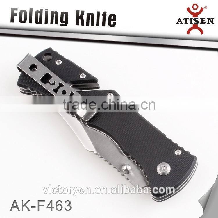 Hot Sale Hunting Folding Knife G10 Handle 3Cr13 Blade Tactical Camping Knives EDC Hand Tool