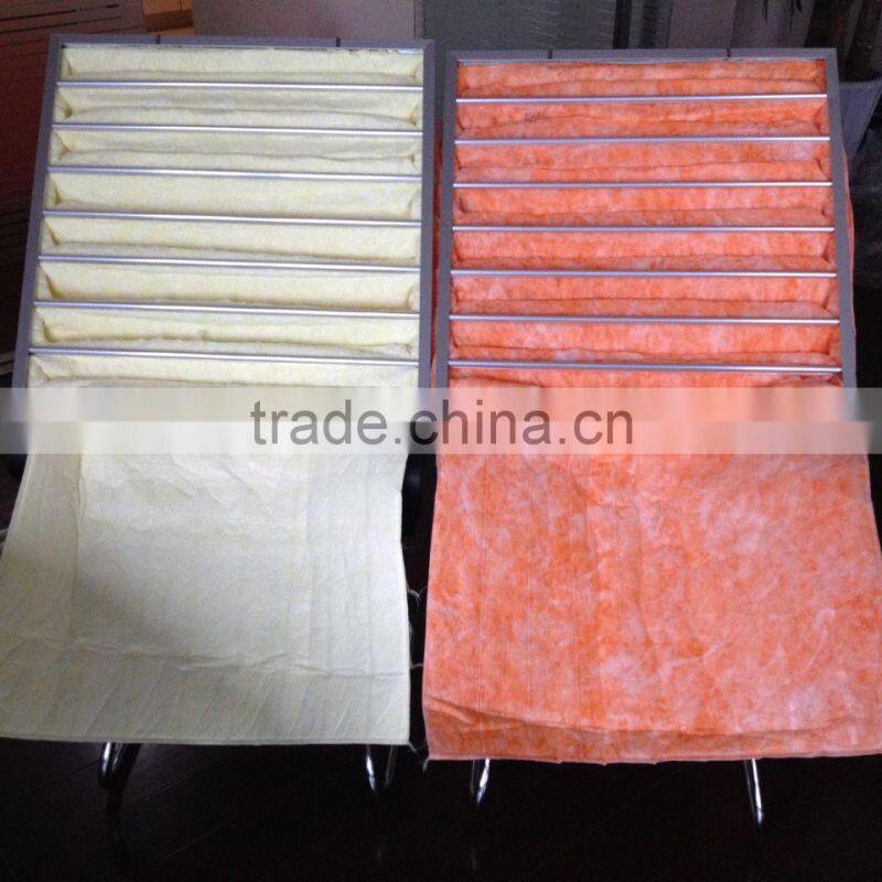 Air-condition fiber glass air filter bag with high quality