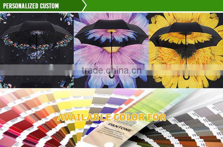 Custom Logo New Invention 190Tpongee Umbrella