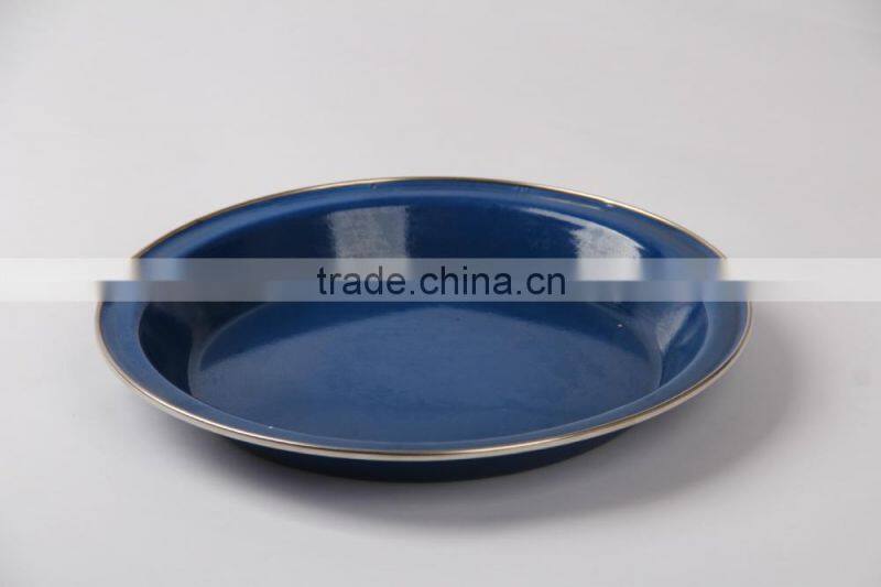 High quality invory printed enamel travel coffee mug