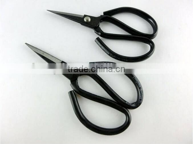 Best selling practical rubber handle household scissor 185mm for sale