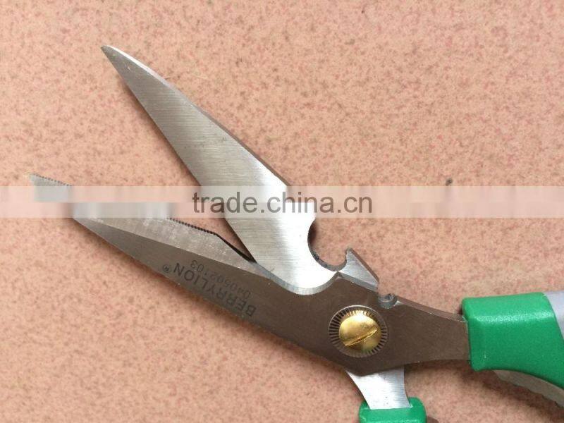 Berrylion 8.5'' stainless steel soft grip handle Kitchen scissor with high quality