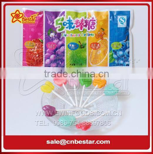 Fruity Flavor Pepper Shape Sweet Hard Lollipop