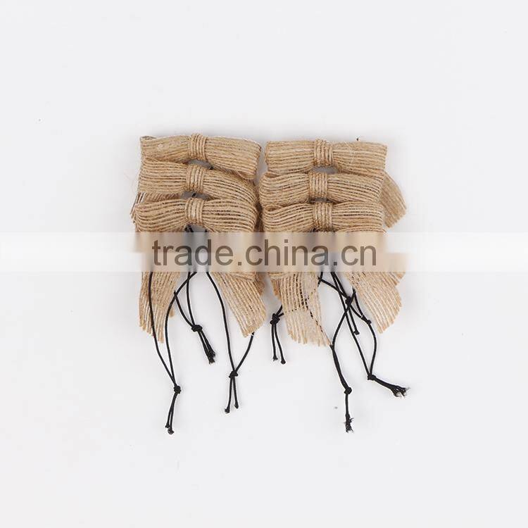 New Design Jute Burlap Ribbon Bows for Christmas Decorative