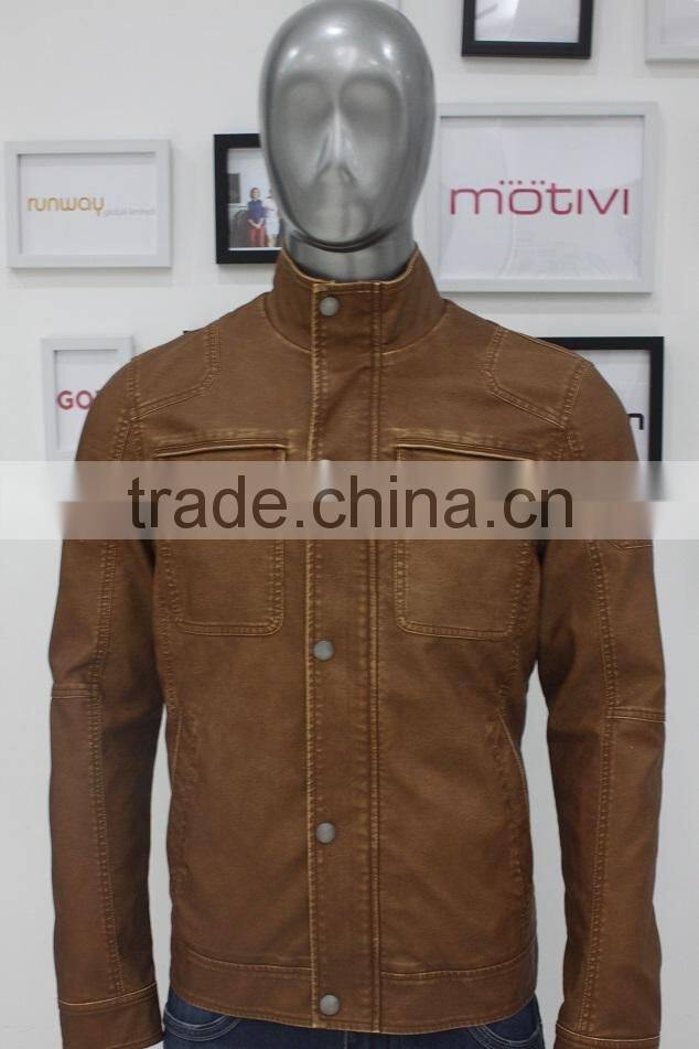 ALIKE pu jacket leather motorbike jacket fashion jacket
