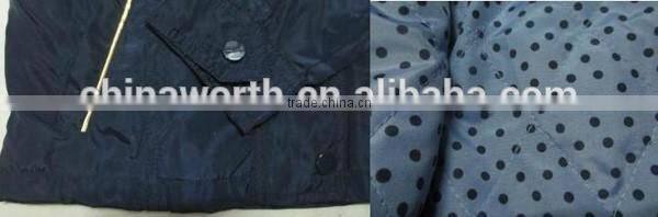kids polyester interwoven kids winter coat stock lots