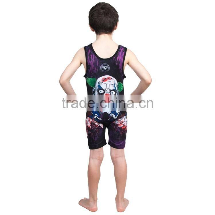 Hot sale cheap and cool custom sublimated wrestling singlets