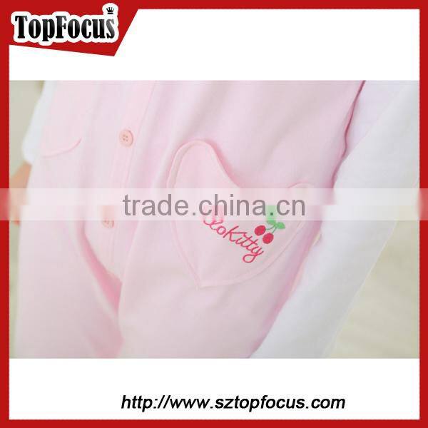 Sexy cat pattern cotton onesie adult spring jumpsuit pajama for sale