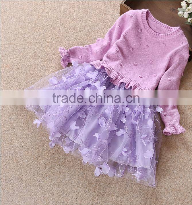 girls dress sweaters purple knitted tulle dresses children alibaba skirts and sweaters for baby girls guangzhou factory