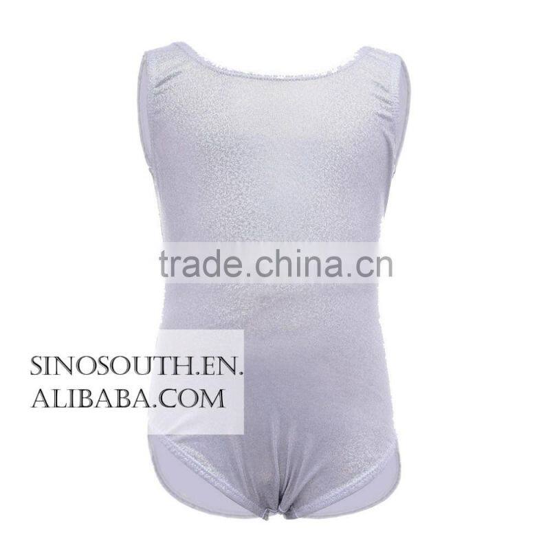 2017 New arrival thong gymnastics leotard fabric Shiny Leotards for girls