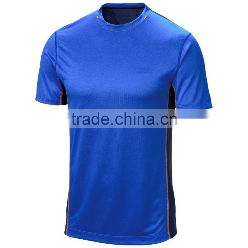 special design polyester technical soft o-neck for men sport t-shirt