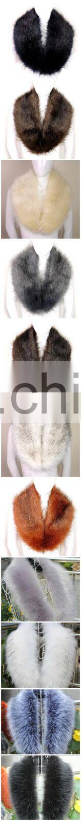 2016 Top Fashion Solid New Winter Scarf Women Fox Fur Collar fox Raccoon Caps Article Fake Warm Scarves Shawls