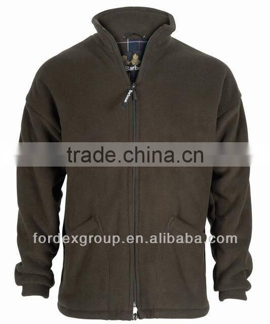 Mens Fleece Jacket with Hood & Zipper men fleece jacket