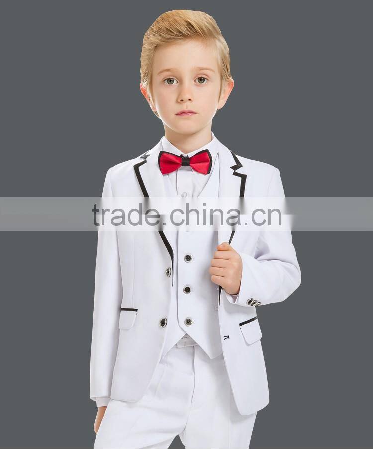 2016 Fashion ELPA black high quality tailor made boys formal wear school uniform suits OEM