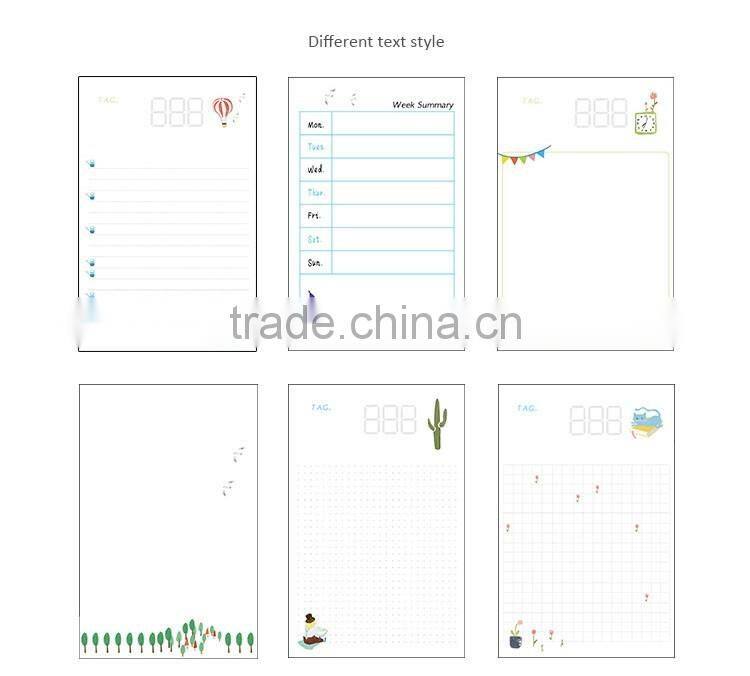 Cardboard student notebook section sewing hardcover notebook creative daily dairy planner