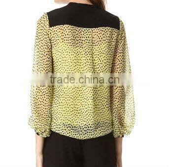2013 summer transparent girls blouse designs