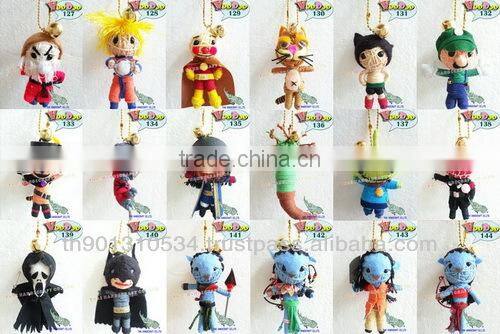 Handmade Keychains Keyrings Voodoo Doll String Accessories bag Gifts