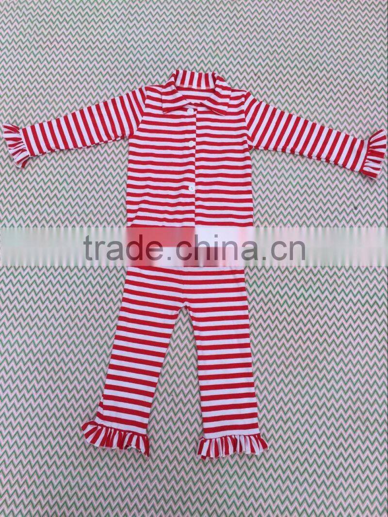 New Christmas Hot Sale Fashion Leisure Wear Cotton Baby Pajamas Knit Cotton Children Sleepwear Mommy And Me Pajamas QL-260