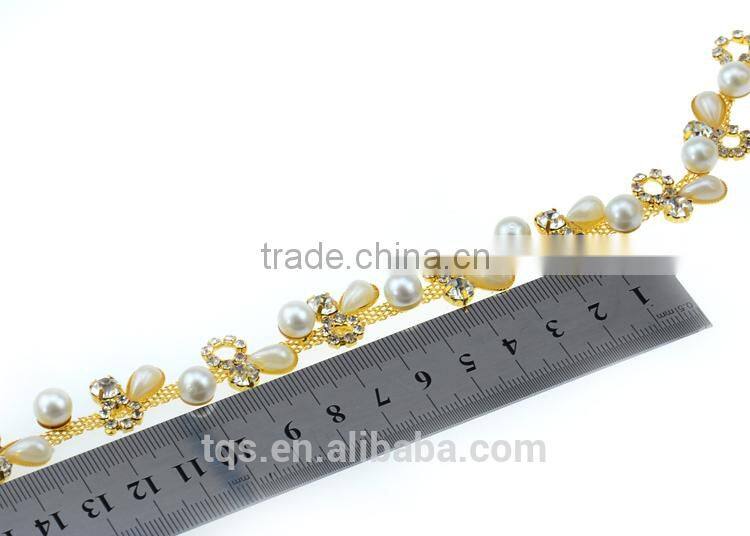 New Pearl&Rhinestone cup chain for Dresses, Bags, Shoeses Decoration