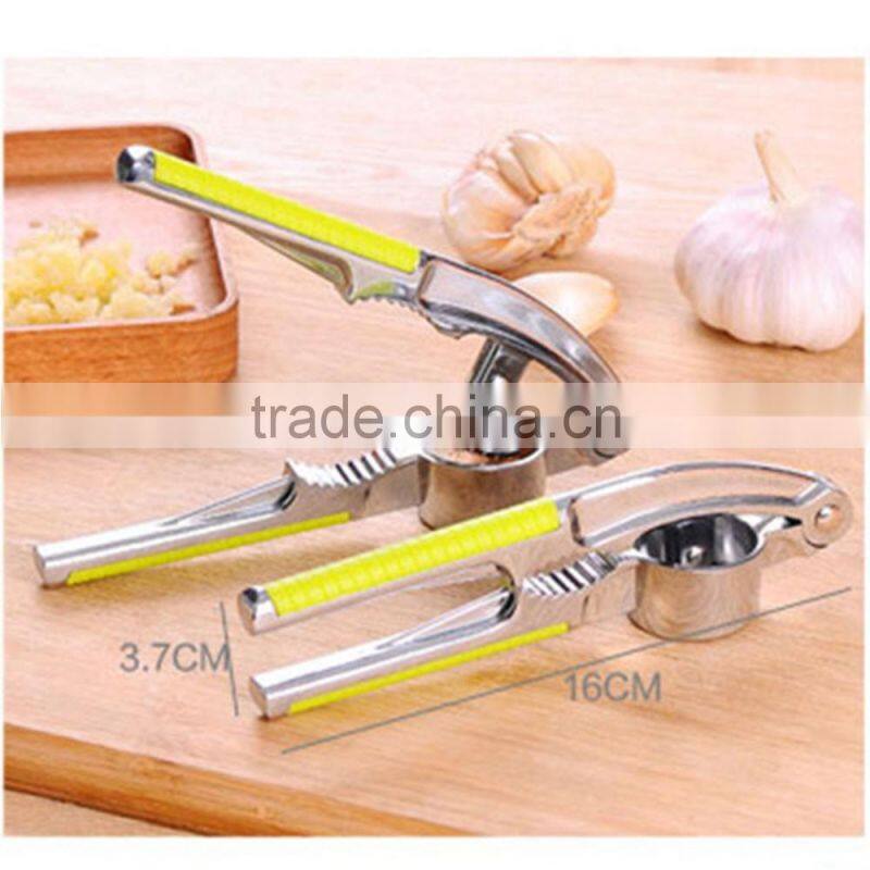 Kitchen Vegetable Presser Accessories Gadegt Cooking Alloy Ginger Crusher Stainless Steel Garlic Presse