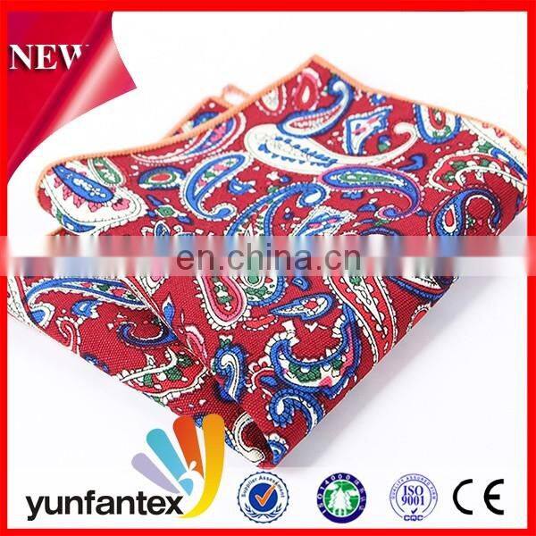 2017 new design cotton colorful printed mens tie