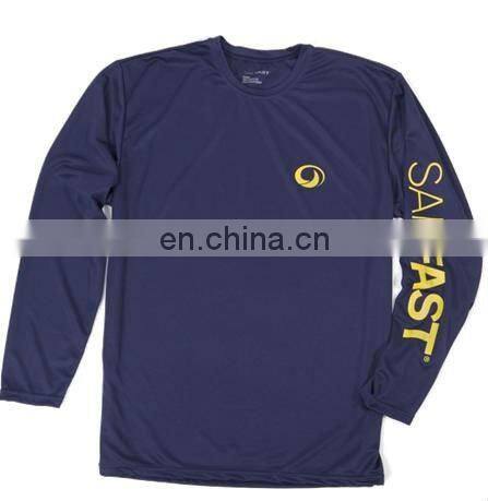 100% black men's long sleeve o-neck cotton shirt