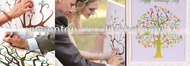 Heart Shaped fingerprint Romantic wedding guest book cheap wholesale