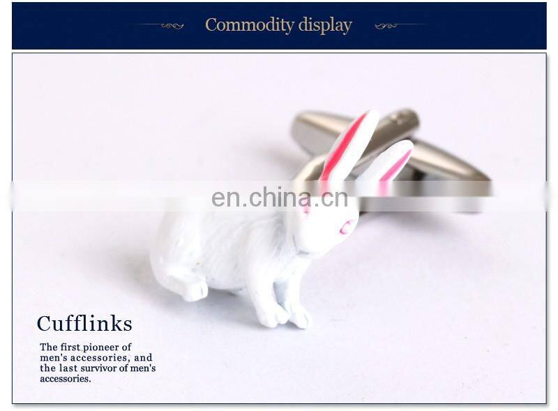 Novelty Little Rabbit Shirt Cufflinks