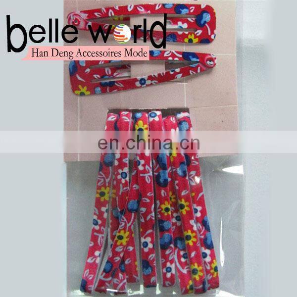 Wholesale Floral Printed Hair Accessories Set