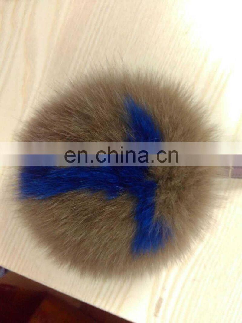 custom made unusual fox fur bag accessory keychain