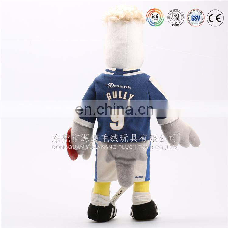 OEM custom soft plush mascot toy for giveaway