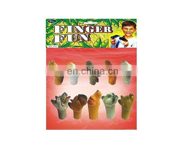 Ready Salable Bubber Wild animal finger Puttet HC77181
