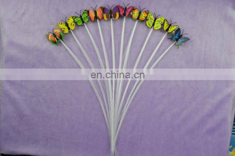 Hot sale butterfly Multicolors LED Flashing braid LED Hair Braid/flashing Braid for New Years Eve Party
