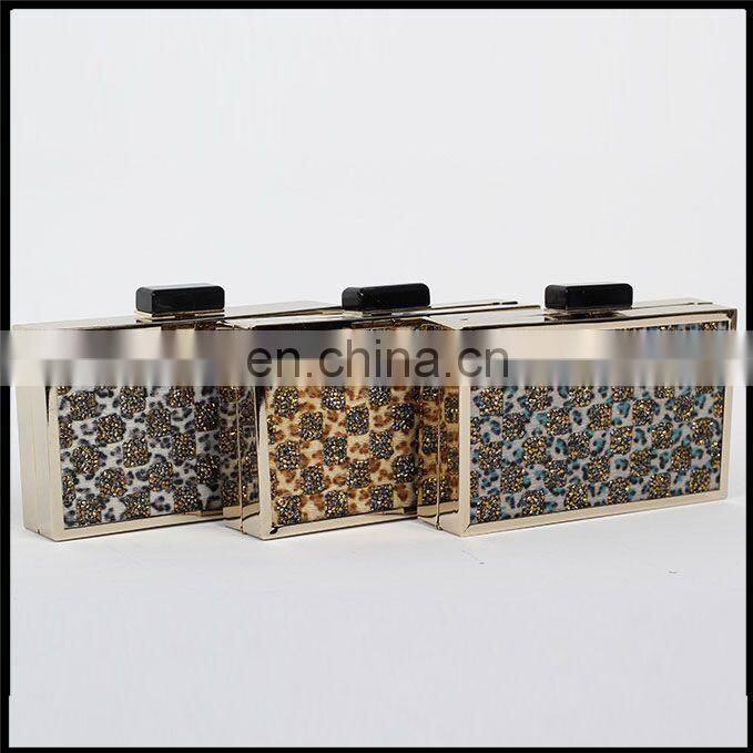 Wholesale 2015 new design rectangle clutch bag with glittering sequins & evening bags for elegant women