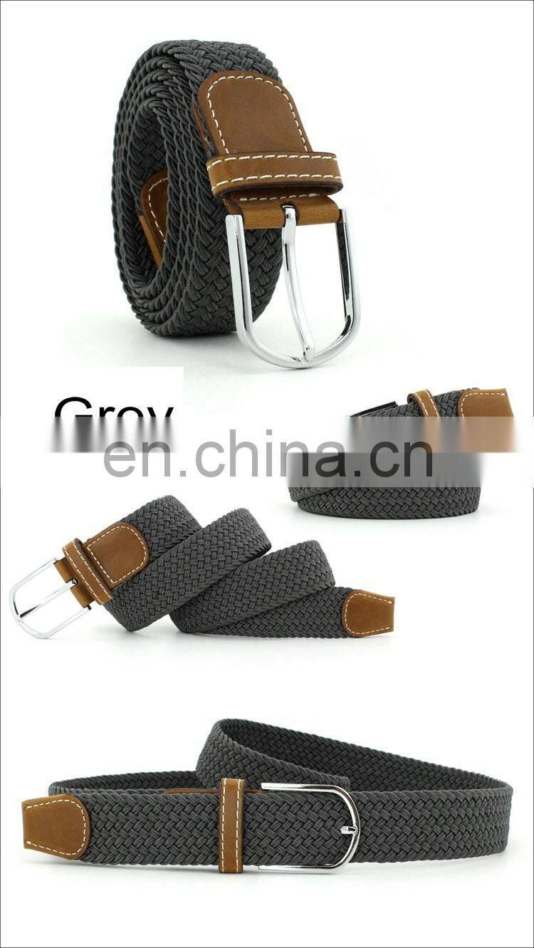 Yiwu in stock creamy white good quality woven waist elastic belt factory