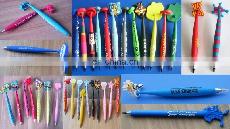 custom striated pvc magnetic hanging pen with spider web design magnetic head