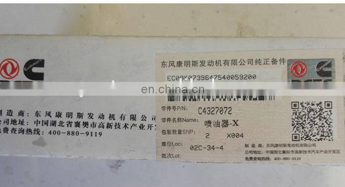 DFM ISLE 9.5 engine fuel injector 4327072