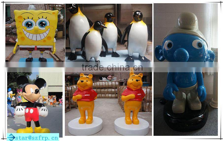 High-strength fiberglass statue