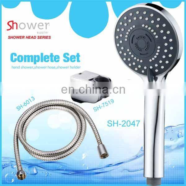 SH-2328 Round Five Functional Big Spray Face Chromed Plastic Bath Hand Shower