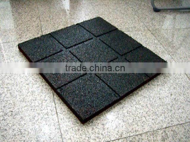 Outdoor rubber floor tiles EN1177