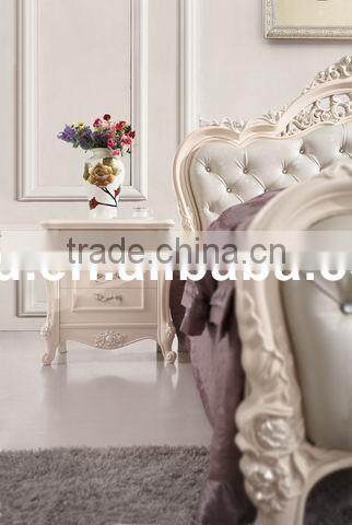 French Style Luxury Hotel Wood Bed
