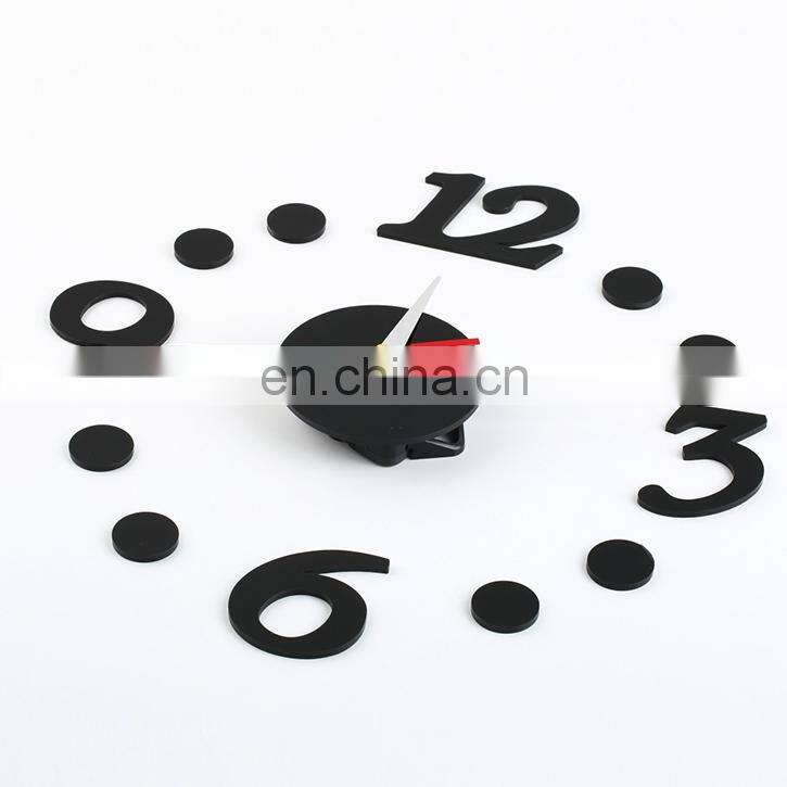 DIY Self Adhesive Room Interior Decoration Digit Dot Number Digital Wall Clock Timer