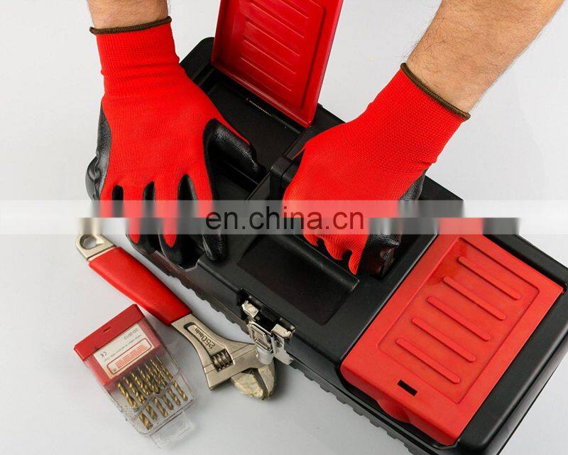New Design Industrial 15G Nylon Spandex Safety Nitrile Foam Coating Working Gloves