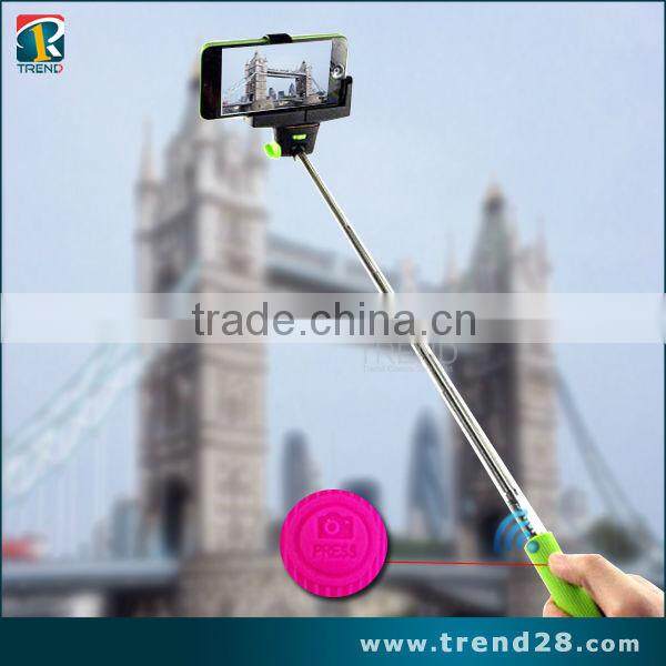 wholesale colorful wireless monopod bluetooth selfie stick