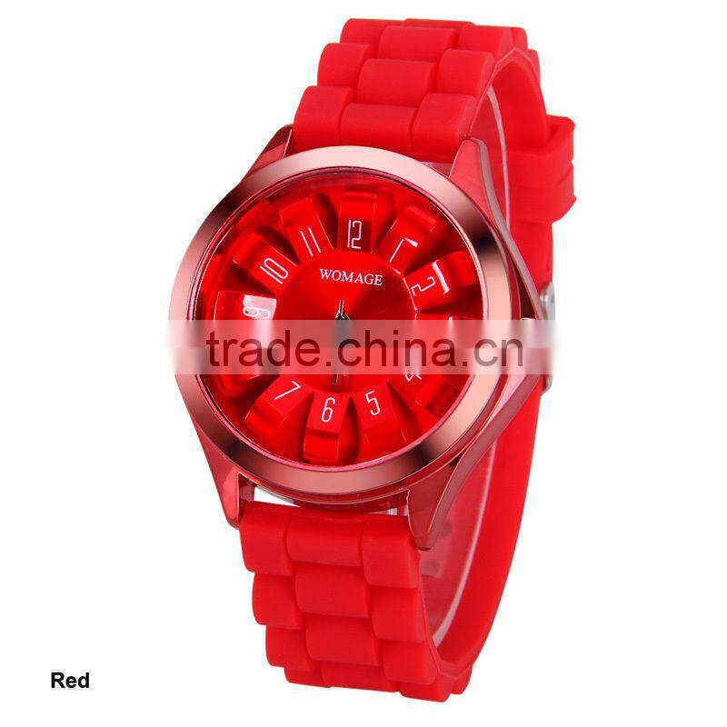 hot fancy high waterproof watch fashion TM silicone geneva watch