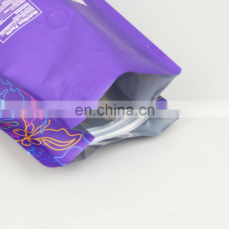 12oz plastic coffee packaging pouch coffee package bag