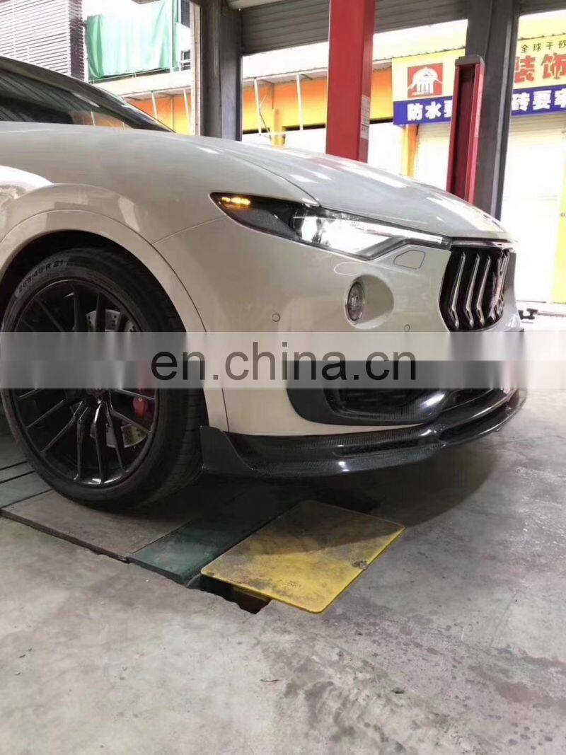 Runde Carbon Fiber Material Mansory Style For Maserati Levante Body Kit Front Lip Rear Lip Side Skirt Wind Knife