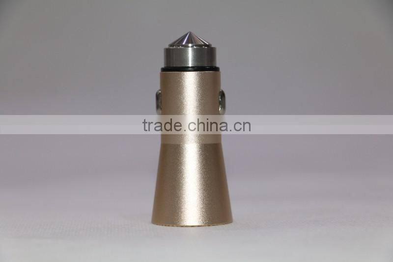 High quality with blister box OEM customized car charger 12V metal casing auto charger